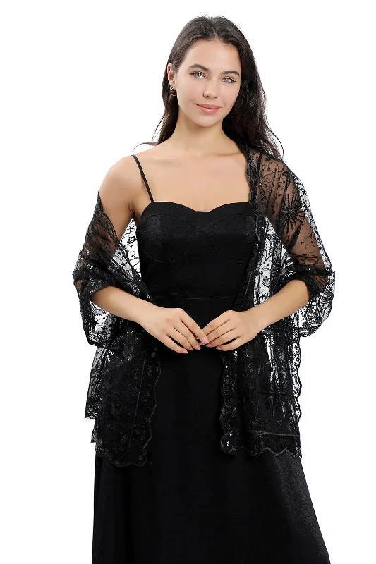 Women's trendy maxi dresses saleWomen's trendy midi dresses saleWomen's trendy mini dresses saleWomen's fashion sweaters saleBest women's jackets for winterLace Shawl with Sequined CJ0137 Satin Sequin Dress