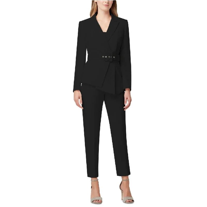 Sequin maxi dressesSequin midi dressesSequin mini dressesMohair sweatersWomen's polyester jacketsTahari Asl Women's Pleated-Blazer Pants Suit Black Size 6