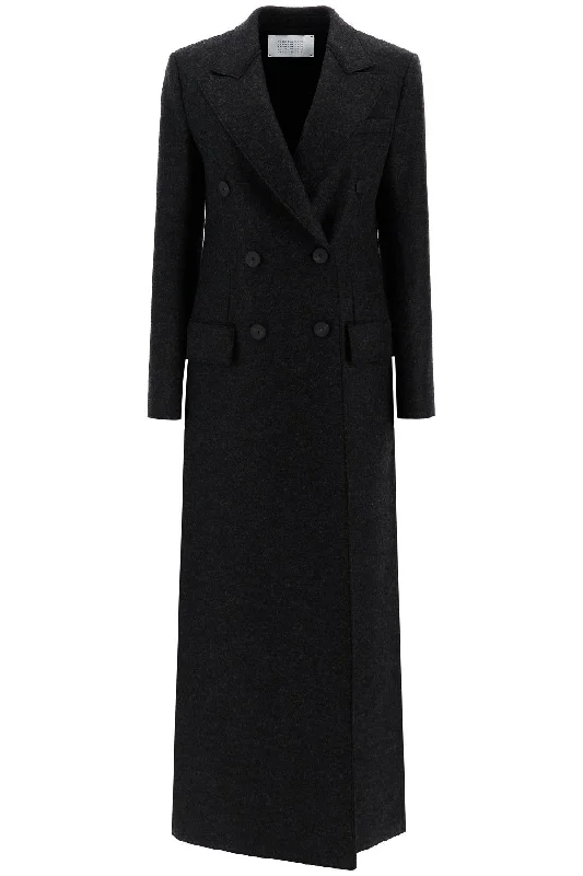 Elegant maxi dressesElegant midi dressesElegant mini dressesCropped sweatersWomen's casual jacketsdouble-breasted pressed wool coat A1604MLK ANTHRACITE