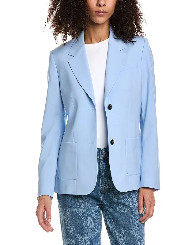 Stretchy maxi dressesStretchy midi dressesStretchy mini dressesBreathable sweatersWomen's Nike jacketsThe Kooples Wool & Mohair-Blend Blazer Trendy Blazer Outfit