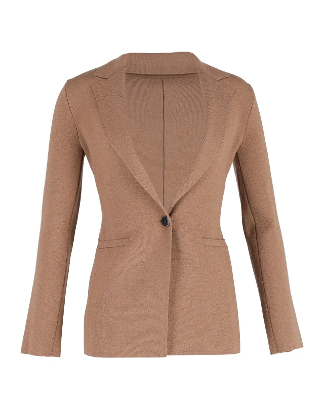 Clubbing maxi dressesClubbing midi dressesClubbing mini dressesChristmas sweatersWomen's heated jacketsTheory Single-Breasted Blazer Jacket in Brown Wool Structured Blazer Look