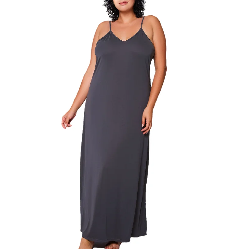 Silk maxi dressesSilk midi dressesSilk mini dressesCashmere sweatersWomen's wool jacketsPlus Size Modal Sleeveless Gown with Side Slit Satin pajama sets