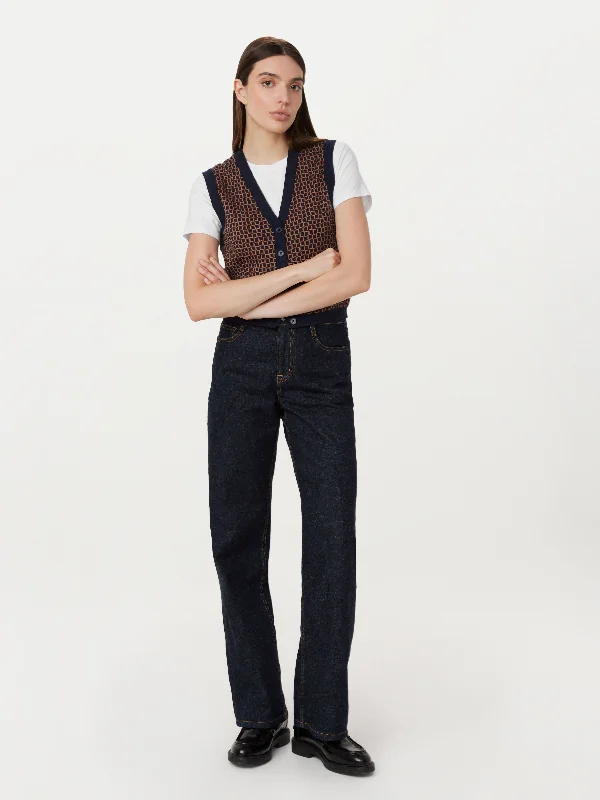 Budget-friendly maxi dressesBudget-friendly midi dressesBudget-friendly mini dressesBudget-friendly sweatersWomen's weekend jacketsThe Button-Up Sweater Vest in Space Blue Budget-friendly sweaters