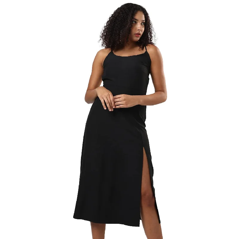 Best maxi dresses for tall womenBest midi dresses for tall womenBest mini dresses for tall womenBest sweaters for travelWomen's budget jacketsCampus Sutra Women's Solid Black Sleeveless Midi Length Regular Fit Dress for Casual Wear | Round Neck Dress Crafted with Comfort Fit and High Performance for Everyday Wear Best midi dresses for tall women