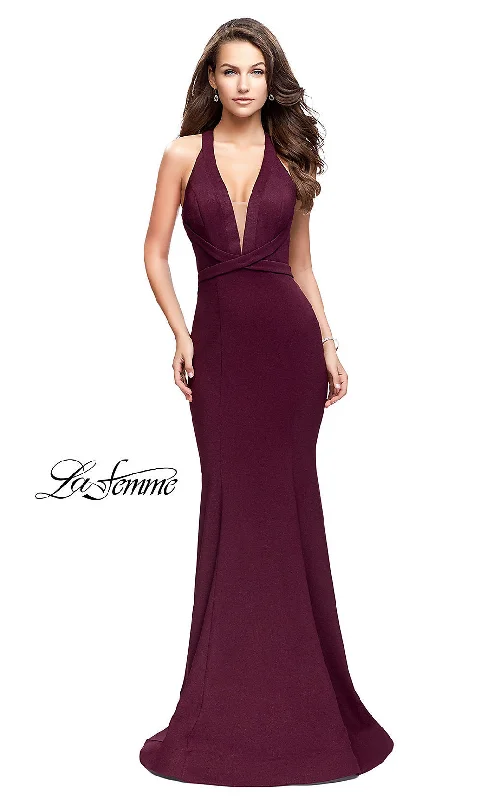 A-line maxi dressesA-line midi dressesA-line mini dressesAnti-pilling sweatersWomen's H&M jacketsLa Femme Strappy Burgundy Red Long Formal Dress Tiered maxi dresses