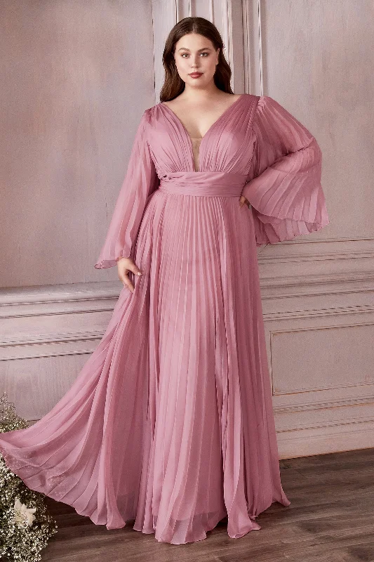 Edgy maxi dressesEdgy midi dressesEdgy mini dressesStreetwear sweatersWomen's transitional jacketsCinderella Divine CD242C: Lavish Pleated Gown for Enchanting Occasions Vintage unclassified dresses