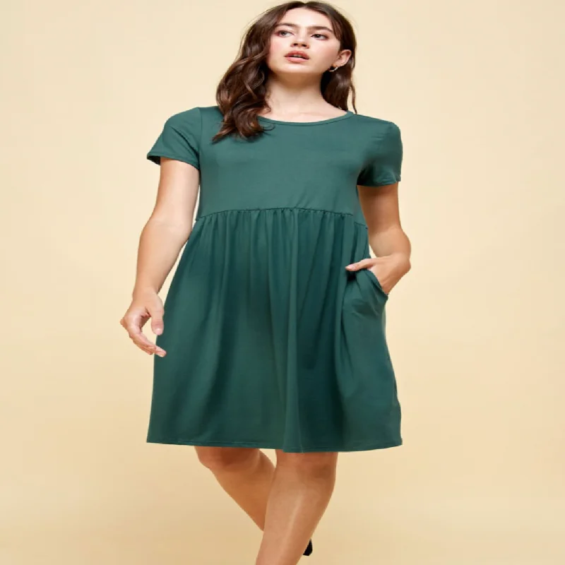 A-line maxi dressesA-line midi dressesA-line mini dressesAnti-pilling sweatersWomen's H&M jacketsHunter Green Dress With Pockets Color block unclassified dresses