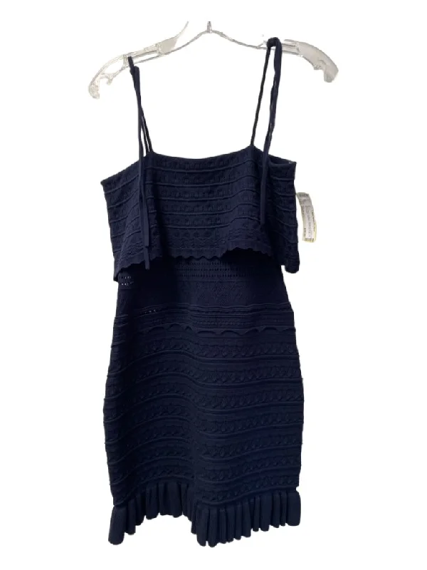 Spring maxi dressesSpring midi dressesSpring mini dressesParty sweatersWomen's breathable jacketsMilly Size Medium Navy Viscose Blend Spaghetti Strap Tie at shoulder Dress Monochrome unclassified dresses