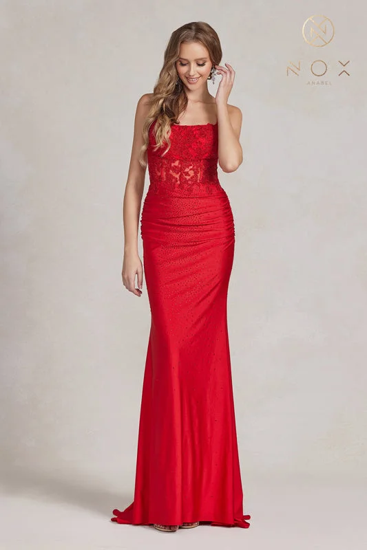 Trendy maxi dresses under $50Trendy midi dresses under $50Trendy mini dresses under $50Discounted sweatersWomen's travel-friendly jackets**Nox Anabel E1186: Embrace Timeless Elegance for Your Special Occasion** Date night unclassified dresses