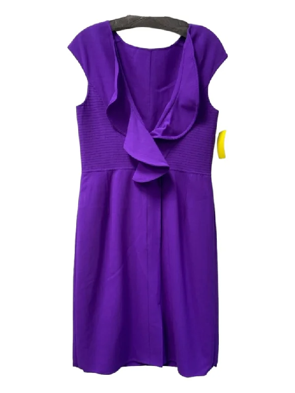 Best maxi dresses for tall womenBest midi dresses for tall womenBest mini dresses for tall womenBest sweaters for travelWomen's budget jacketsOscar De La Renta Size 12 Purple Wool Blend Front Zip Button Detail Dress Anniversary unclassified dresses