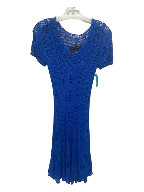 Zara maxi dressesZara midi dressesZara mini dressesNike sweatersWomen's vintage jacketsRalph Lauren Size Small Cobalt Blue Viscose Crochet Knit Slip Inc V Neck Dress Street style unclassified dresses