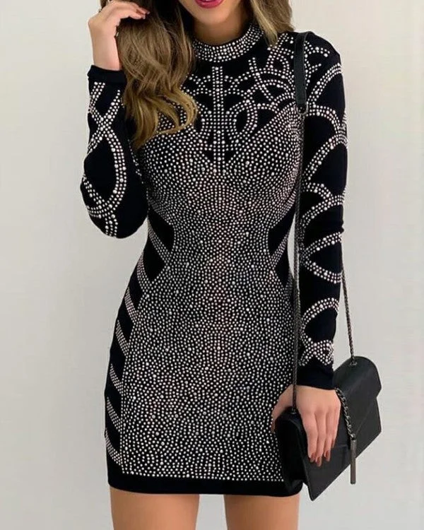 Beach maxi dressesBeach midi dressesCocktail mini dressesLightweight sweatersWomen's cycling jacketsRhinestone High Neck Dress Ruffled unclassified dresses