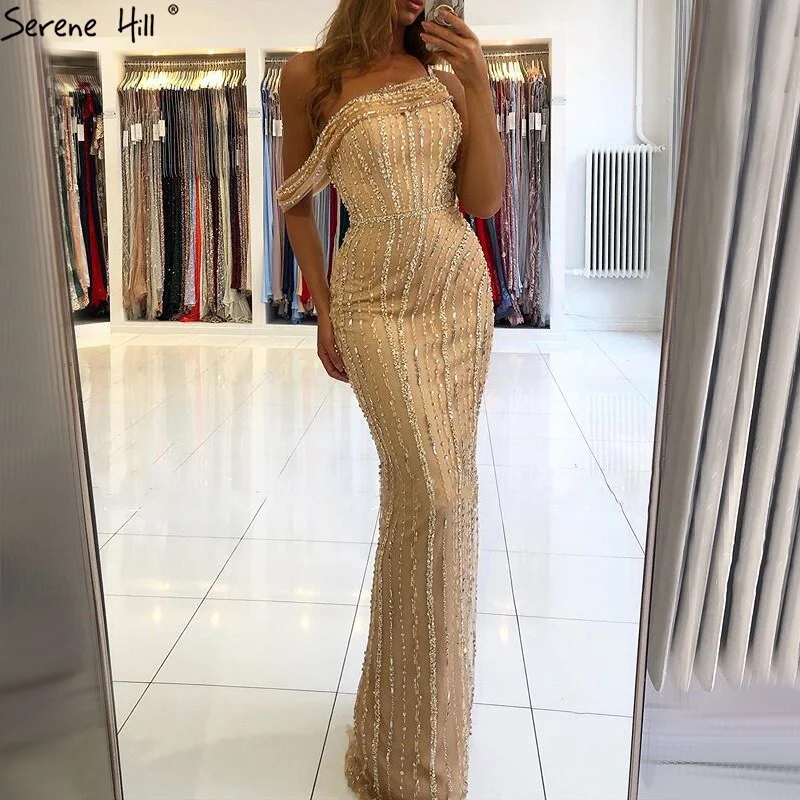 Budget-friendly maxi dressesBudget-friendly midi dressesBudget-friendly mini dressesBudget-friendly sweatersWomen's weekend jacketsSerene Hill Gold Mermaid Sexy Evening Dresses Dubai One Shouder Luxury Beading Sparkle Formal Dress LA70723 Summer unclassified dresses