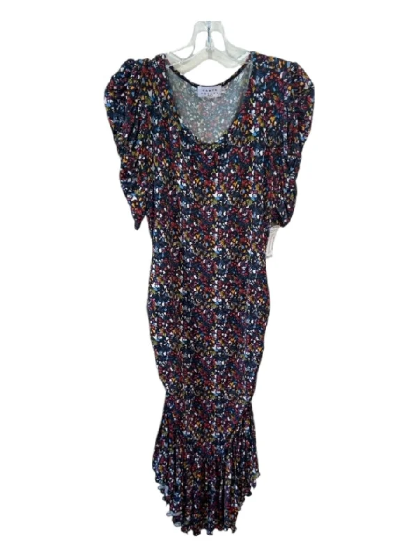 Sequin maxi dressesSequin midi dressesSequin mini dressesMohair sweatersWomen's polyester jacketsTanya Taylor Size 0X Black & Multi Viscose Blend Abstract Butterfly Dress Long unclassified dresses