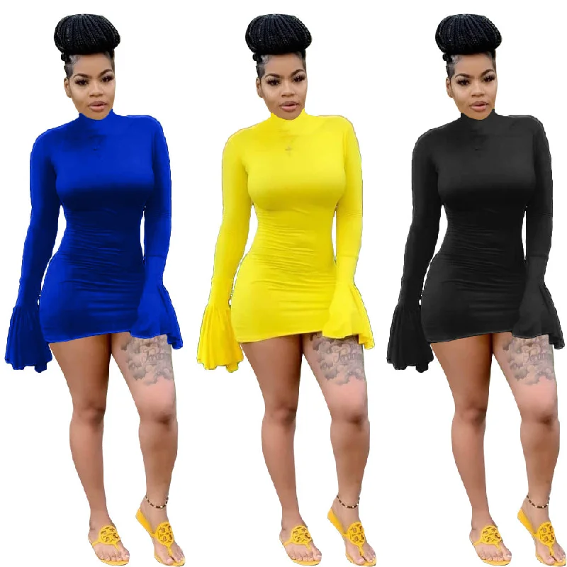 Women's maxi dressesWomen's midi dressesWomen's mini dressesWomen's sweatersWomen's winter jacketsFlare Sleeve Dress Women's unclassified dresses