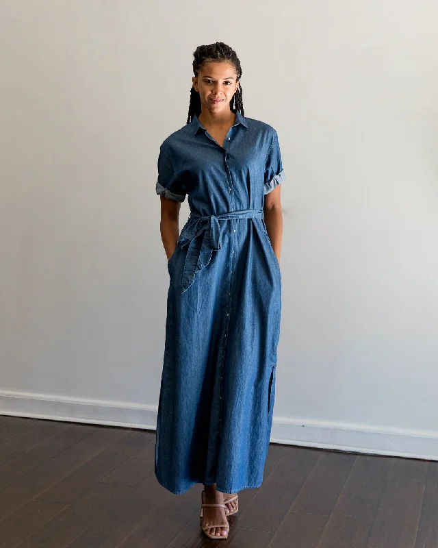 Graduation maxi dressesGraduation midi dressesOffice mini dressesOutdoor sweatersWomen's work jacketsXirena Linnet Dress in Blue Rinse Ruched unclassified dresses