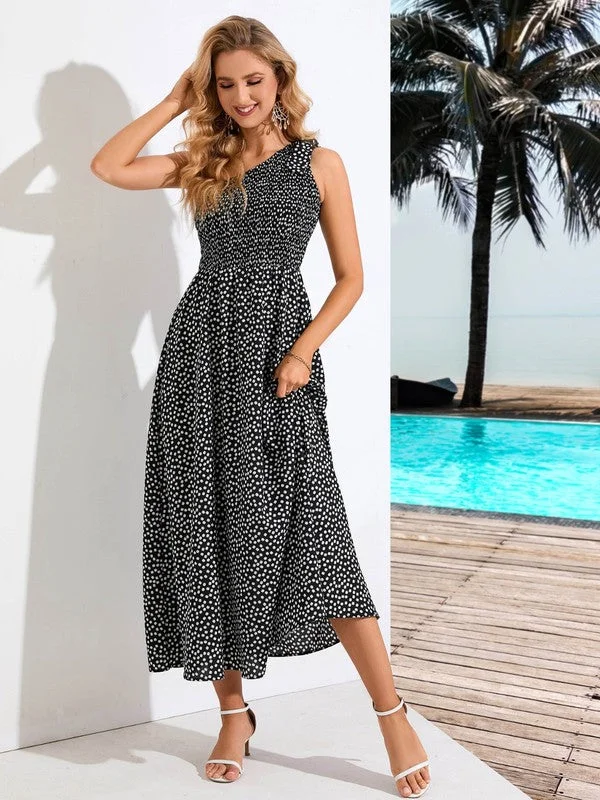 Casual maxi dressesCasual midi dressesCasual mini dressesKids' sweatersWomen's lightweight jacketsZoe Single Shoulder  Dress Trendy unclassified dresses