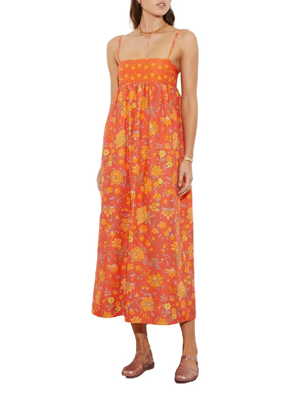 High-end maxi dressesHigh-end midi dressesHigh-end mini dressesExpensive sweatersWomen's date night jacketsAlvita Strappy Bodice Maxi Dress In Melon Soft Ruffled Maxi