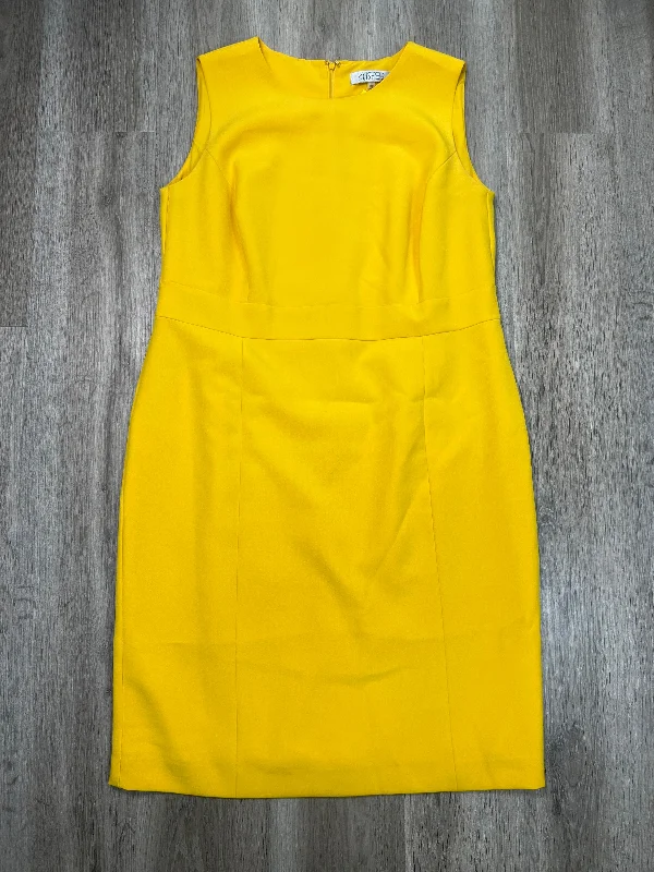 Flattering maxi dresses for all body typesFlattering midi dresses for all body typesFlattering mini dresses for all body typesLightweight sweaters for springWomen's smart jacketsDress Casual Midi By Kasper In Yellow, Size: Xl Classic A-line Skirt