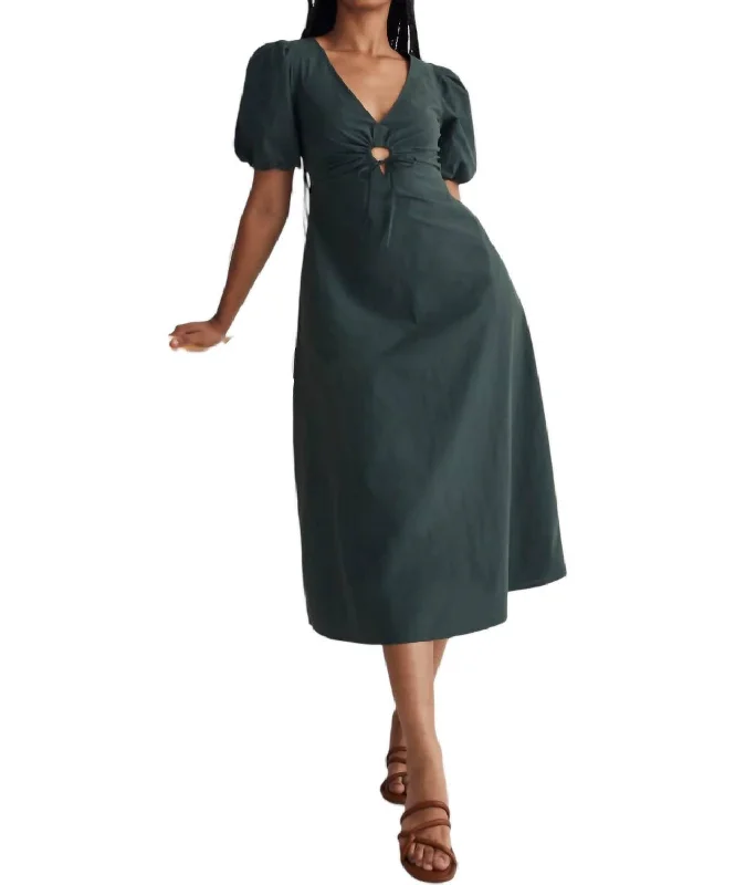 Fall maxi dressesFall midi dressesFall mini dressesCollege sweatersWomen's UV protection jacketsMidi Puff Sleeve Dress In Green Sporty Midi Skirt