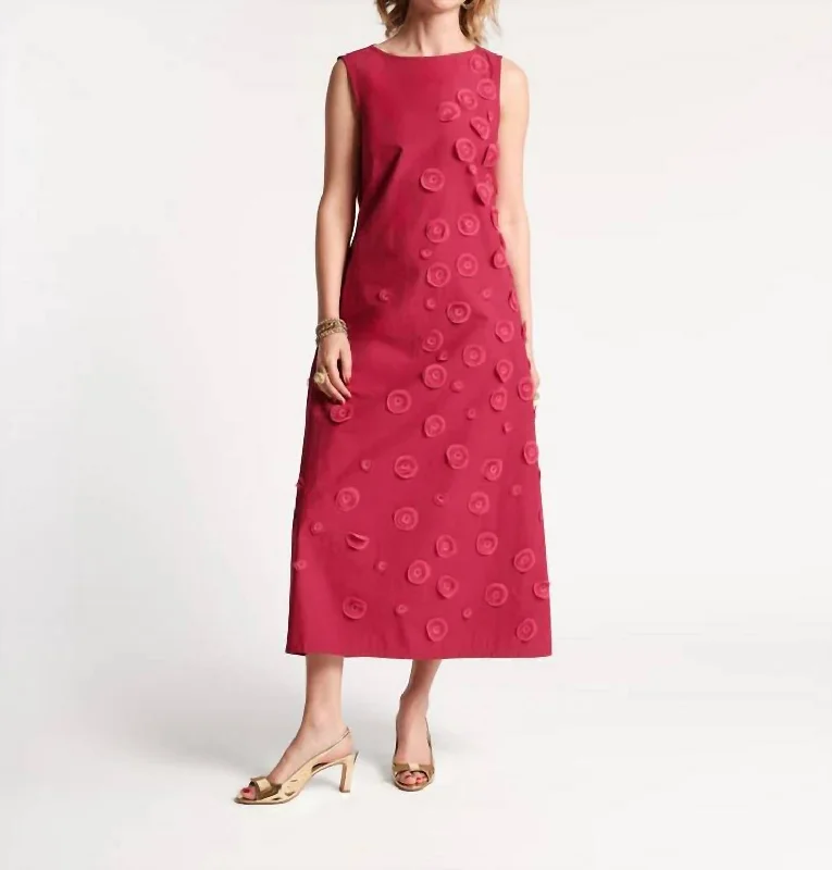 Denim maxi dressesDenim midi dressesDenim mini dressesFleece sweatersWomen's cotton jacketsMirabelle Midi Dress In Fuschia Botanical Garden Button-front Midi Skirt