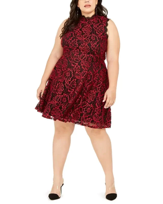 Ruffled maxi dressesRuffled midi dressesRuffled mini dressesWater-resistant sweatersWomen's Canada Goose jacketsCity Studios Women's Plus Lace Fit & Flare Dress Red Size 18W | Red Lace Dress Accent